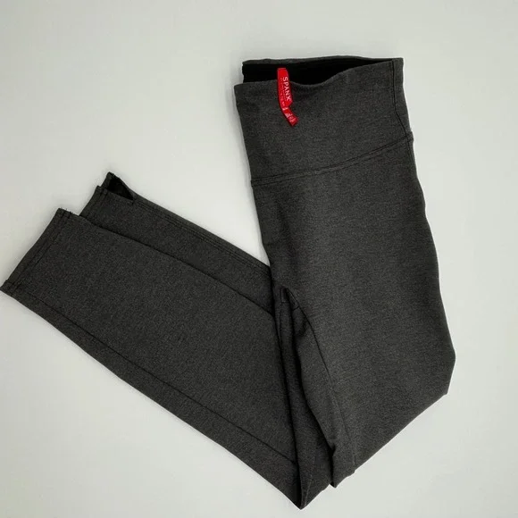 SPANX High Waisted Tall Leggings Charcoal Grey M/M - Picture 1 of 8